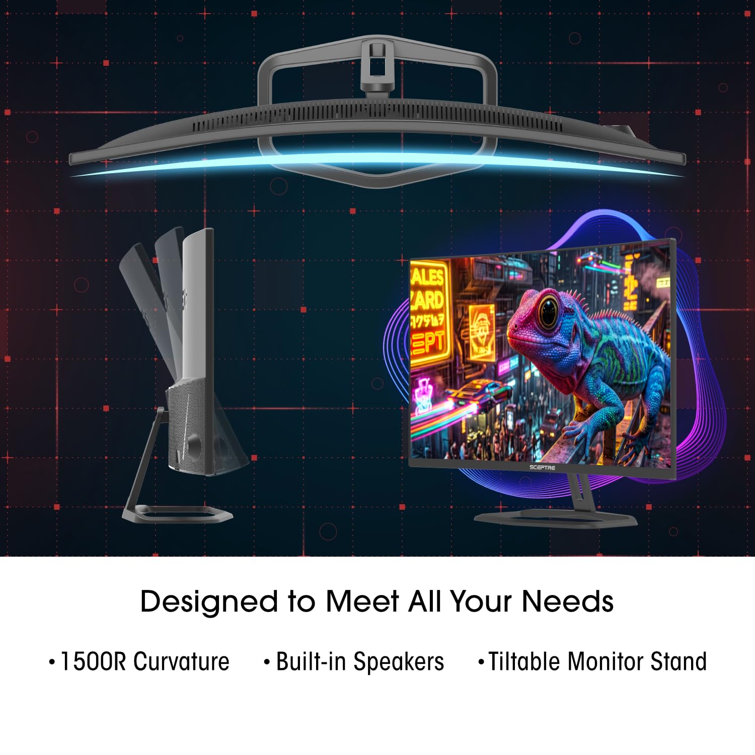 Amazon.com: New! Sceptre Curved 32 inch Prime Gaming Monitor 1080p